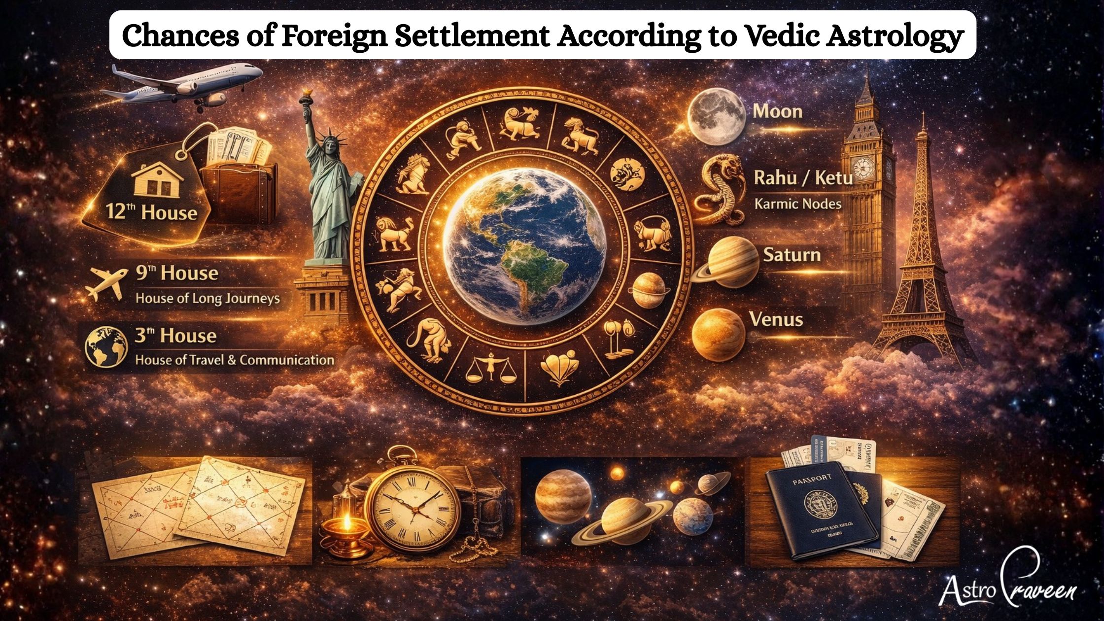 Chances of Foreign Settlement According to Vedic Astrology – 2026
