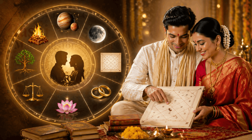 Aspects of Vedic Kundali Matching